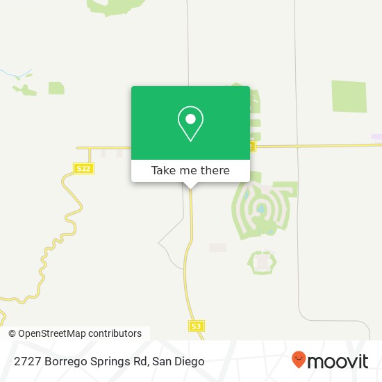 Mapa de 2727 Borrego Springs Rd