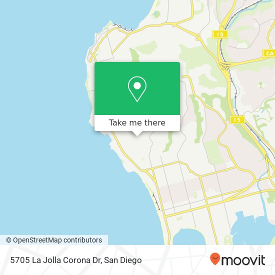 Mapa de 5705 La Jolla Corona Dr
