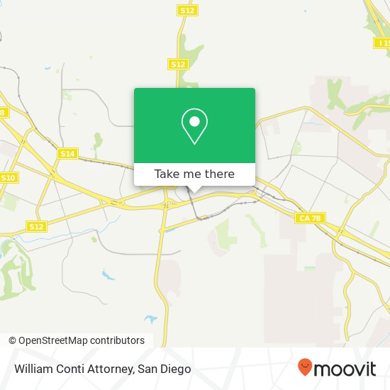 William Conti Attorney map