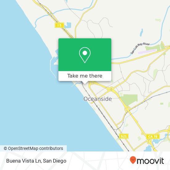Buena Vista Ln map