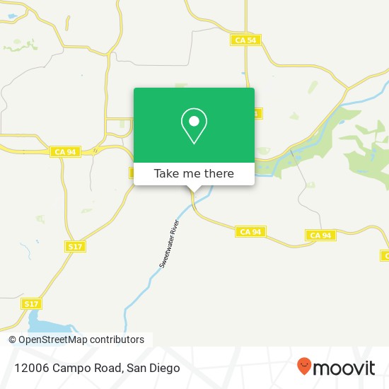 Mapa de 12006 Campo Road