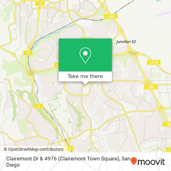 Clairemont Dr & 4976 (Clairemont Town Square) map