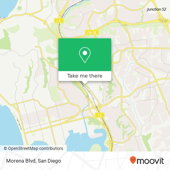 Morena Blvd map