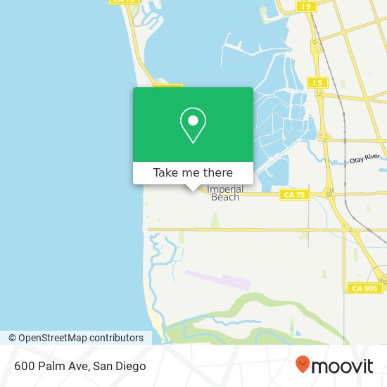 Mapa de 600 Palm Ave