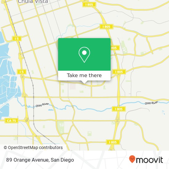 89 Orange Avenue map