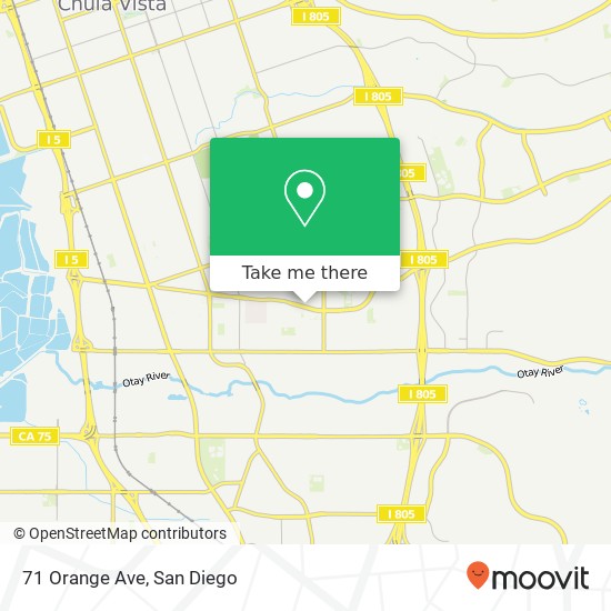 Mapa de 71 Orange Ave