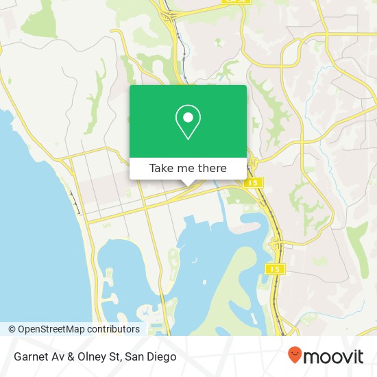 Garnet Av & Olney St map