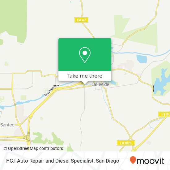Mapa de F.C.I Auto Repair and Diesel Specialist