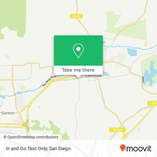 Mapa de In and Go Test Only