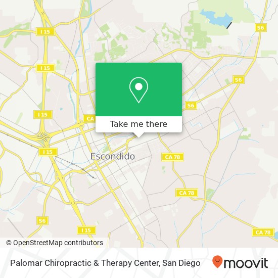Palomar Chiropractic & Therapy Center map