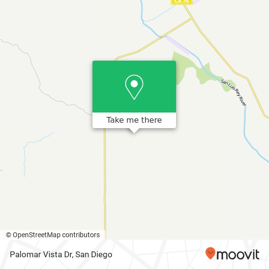 Palomar Vista Dr map