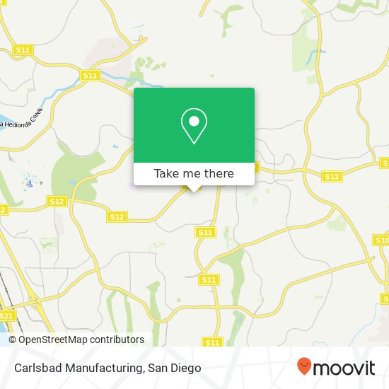 Mapa de Carlsbad Manufacturing