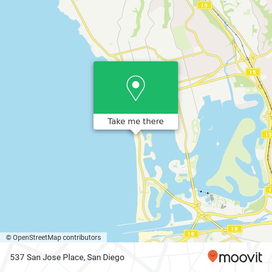 537 San Jose Place map