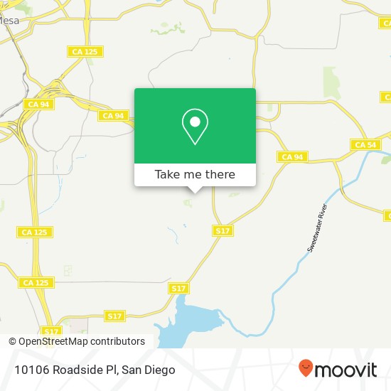 Mapa de 10106 Roadside Pl