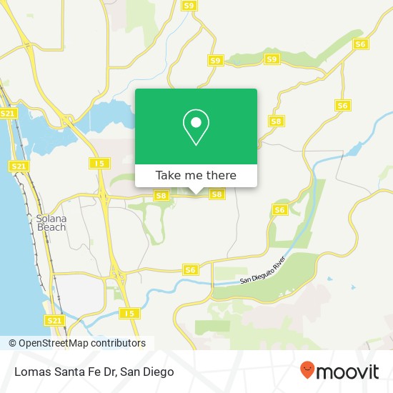 Mapa de Lomas Santa Fe Dr