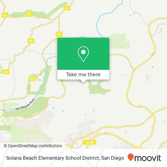 Mapa de Solana Beach Elementary School District