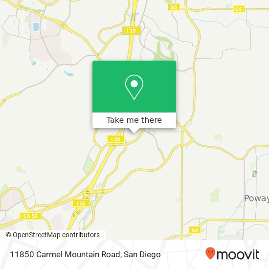 Mapa de 11850 Carmel Mountain Road