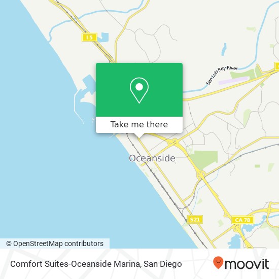 Comfort Suites-Oceanside Marina map
