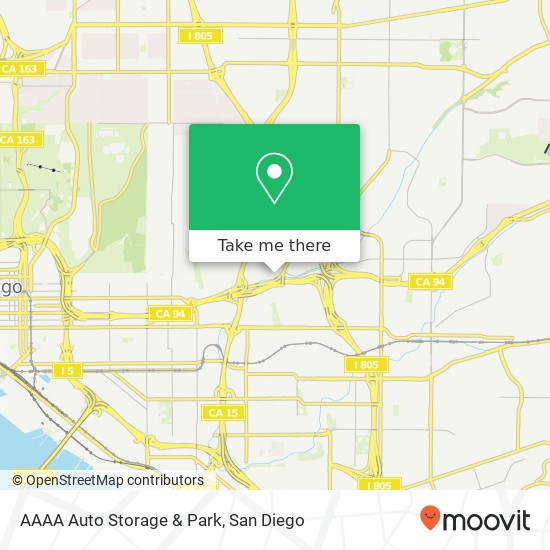 AAAA Auto Storage & Park map