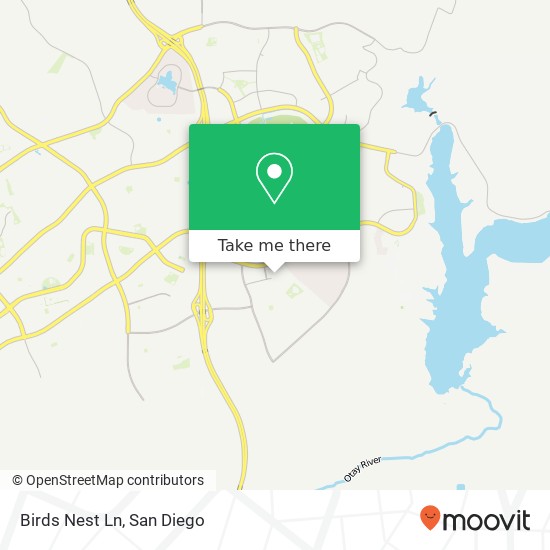 Birds Nest Ln map