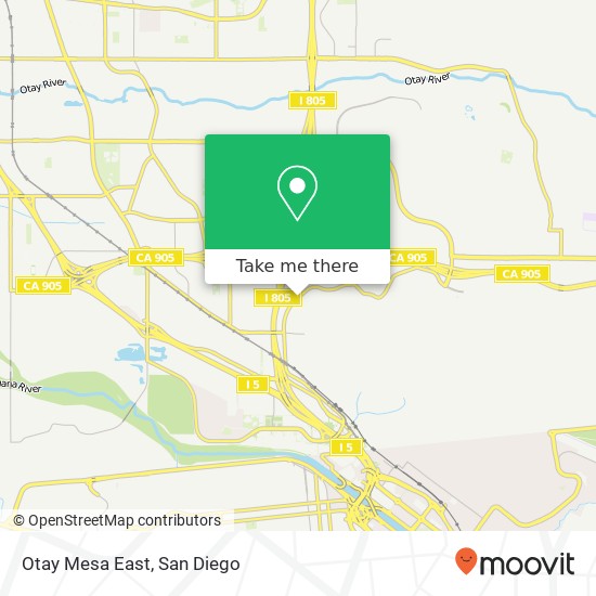 Mapa de Otay Mesa East