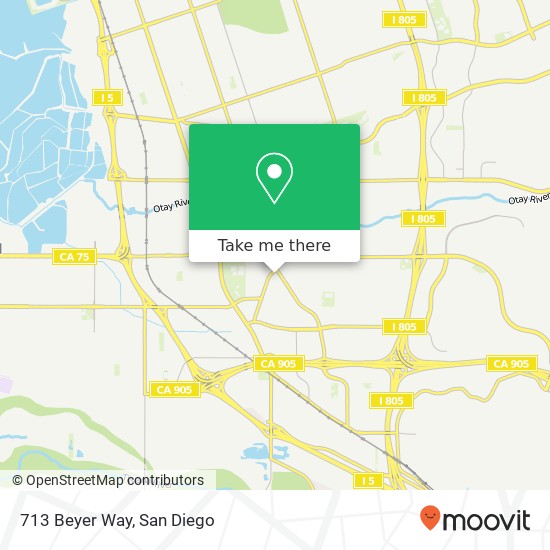Mapa de 713 Beyer Way