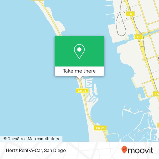 Hertz Rent-A-Car map