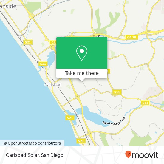 Carlsbad Solar map