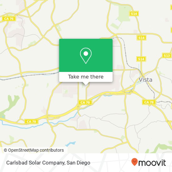 Mapa de Carlsbad Solar Company