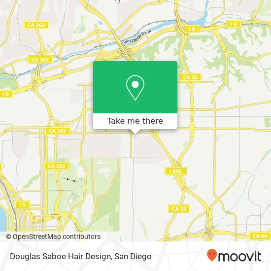 Douglas Saboe Hair Design map