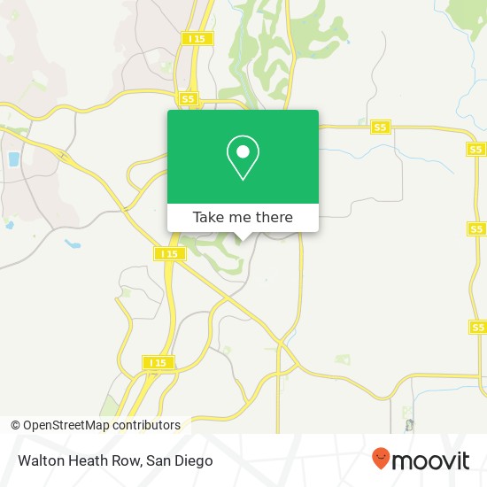 Mapa de Walton Heath Row