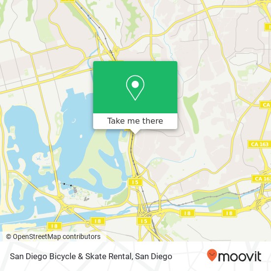 San Diego Bicycle & Skate Rental map