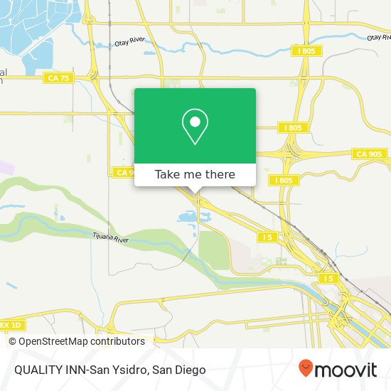 QUALITY INN-San Ysidro map