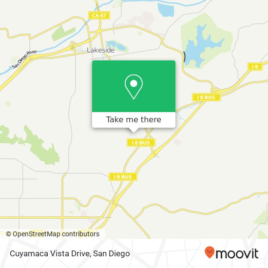 Mapa de Cuyamaca Vista Drive