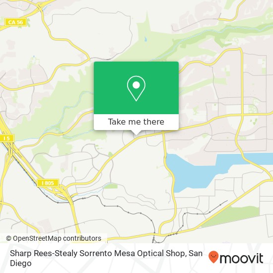 Mapa de Sharp Rees-Stealy Sorrento Mesa Optical Shop