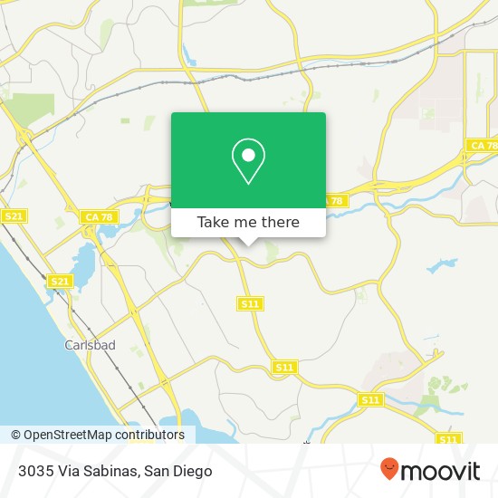 3035 Via Sabinas map