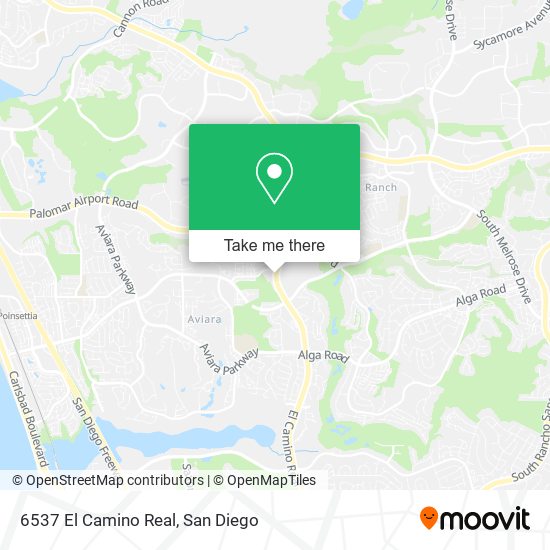 6537 El Camino Real map