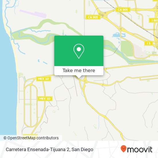 Carretera Ensenada-Tijuana 2 map
