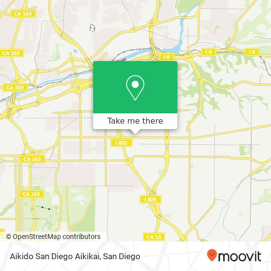 Aikido San Diego Aikikai map