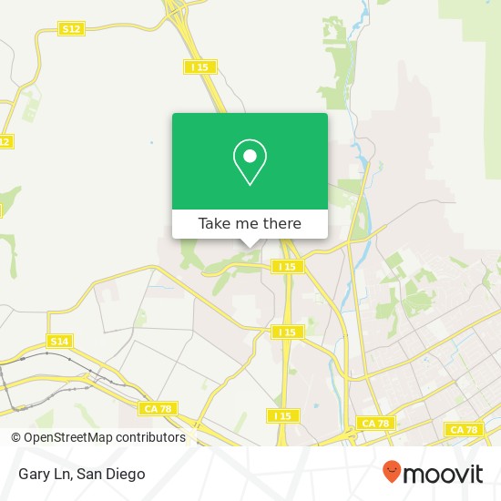 Gary Ln map