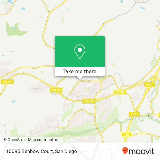 Mapa de 10095 Benbow Court