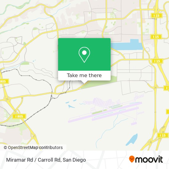 Miramar Rd / Carroll Rd map