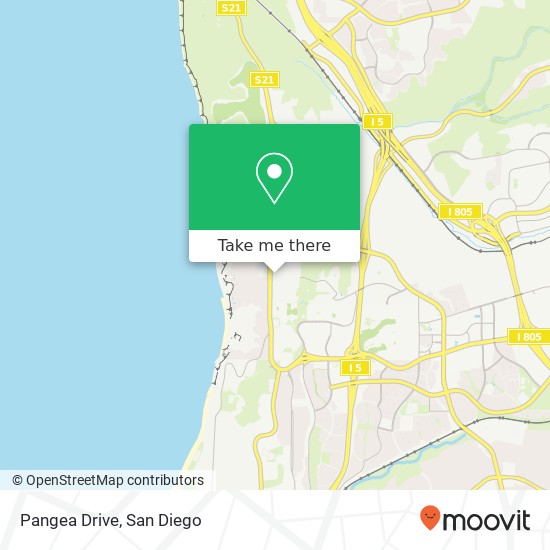 Pangea Drive map