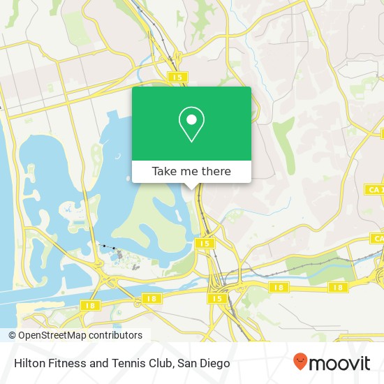 Mapa de Hilton Fitness and Tennis Club