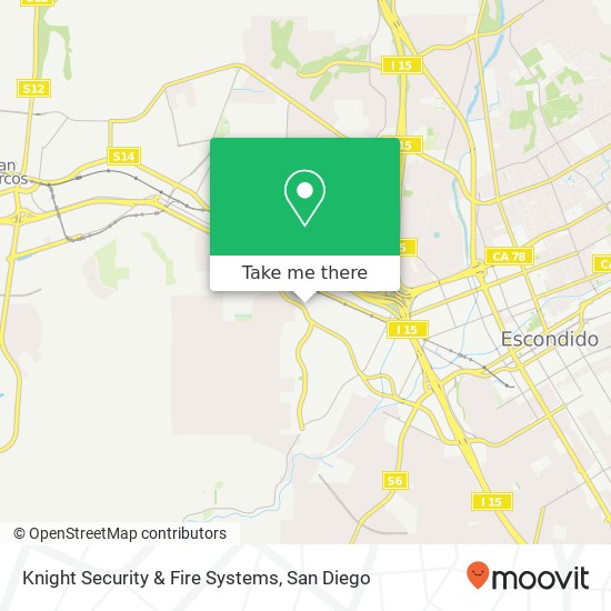 Mapa de Knight Security & Fire Systems