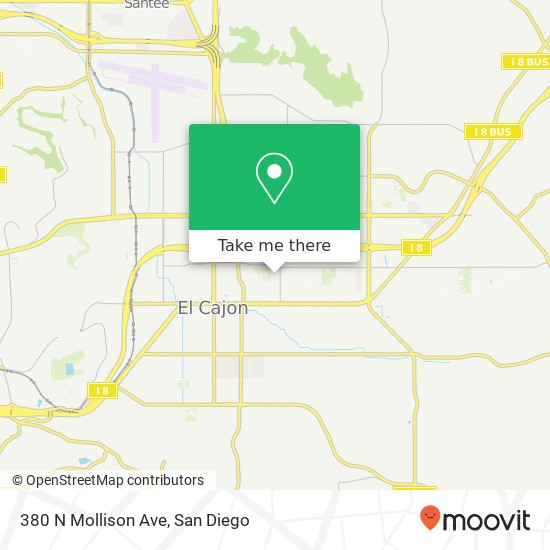 380 N Mollison Ave map