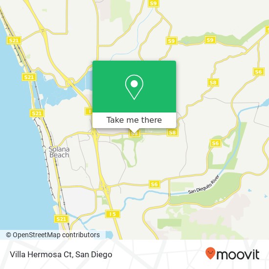 Villa Hermosa Ct map