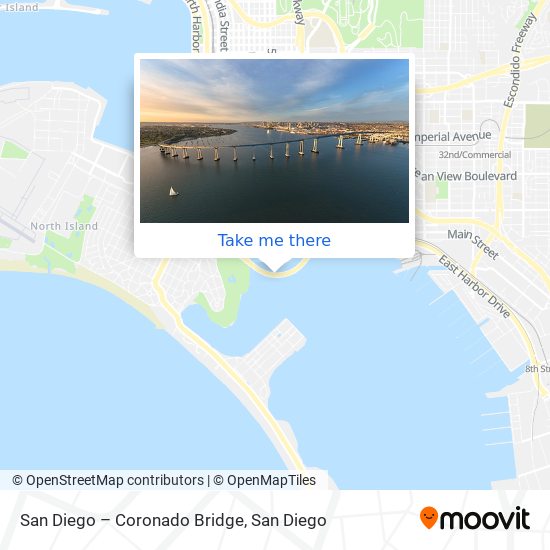 Mapa de San Diego – Coronado Bridge