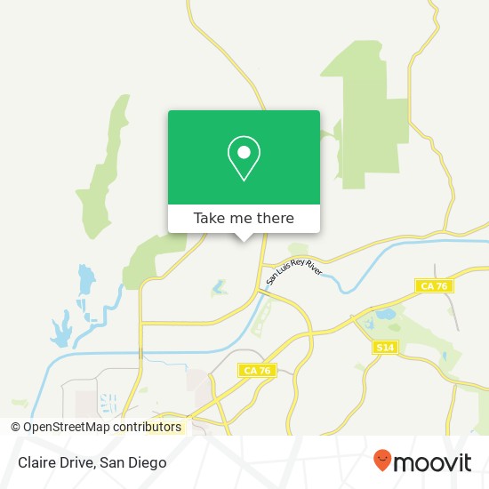 Claire Drive map