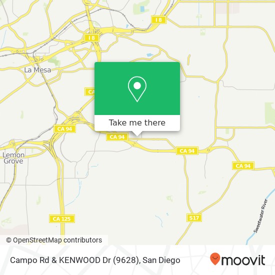 Mapa de Campo Rd & KENWOOD Dr (9628)